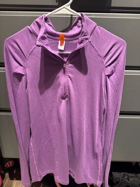 Lucy Purple Half-Zip Pullover with Orange Tag😘😘